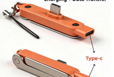 Type C Phone Charging Bracket Adapter 240W Fast Charging OTG USB-C Male to USB-C Female Converter With foldable Holder (Pre Order)
