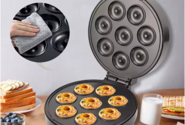1200w High-power Electric Donut Machine Home Multi-functional Automatic Heating Egg Cake Bread Baking Machine Breakfast Machine