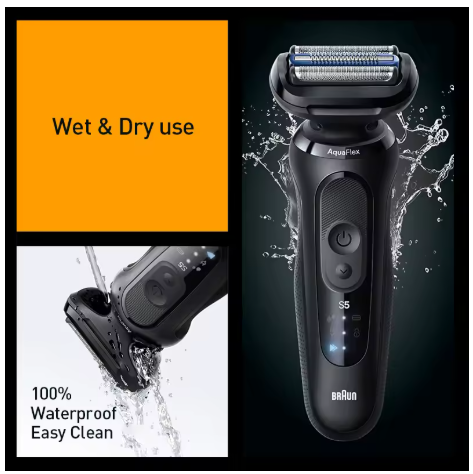 Braun Electric Shaver Series S5 Pro+ Reciprocating Electric Shaver Men Razors Ipx7 Waterproof Beard Trimmer Wet and Dry Dual