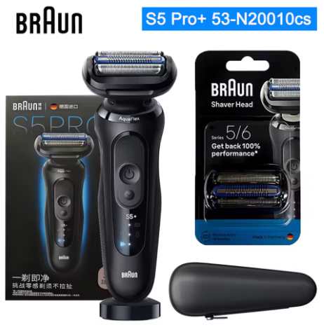 Braun Electric Shaver Series S5 Pro+ Reciprocating Electric Shaver Men Razors Ipx7 Waterproof Beard Trimmer Wet and Dry Dual