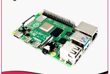 Raspberry Pi 4 Model B (4B), Available with 1GB/2GB/4GB/8GB RAM, Quad-Core CPU, 1.5GHz Clock Speed, Optional Kit