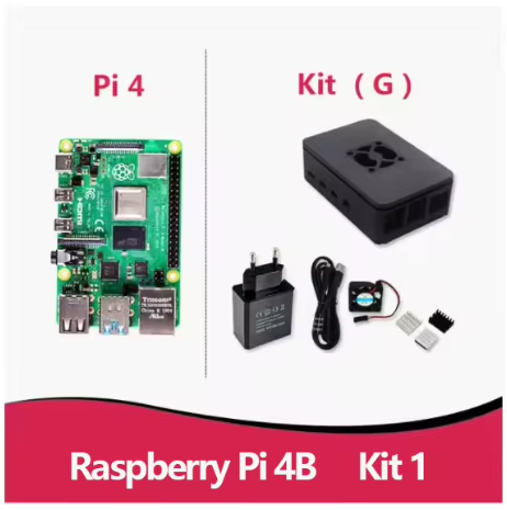 Raspberry Pi 4 Model B (4B), Available with 1GB/2GB/4GB/8GB RAM, Quad-Core CPU, 1.5GHz Clock Speed, Optional Kit