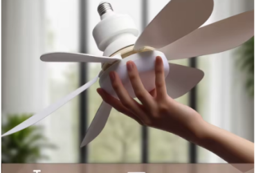 LED 40W ceiling fan light E27 with remote control for dimming, suitable for living room, study, household use, 85-265V